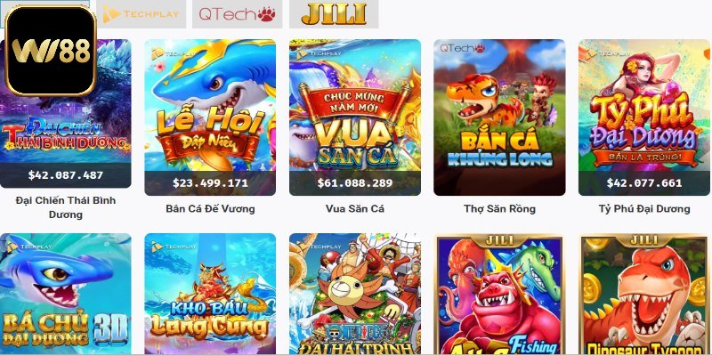 Chơi game bắn cá hấp dẫn tại Wi88