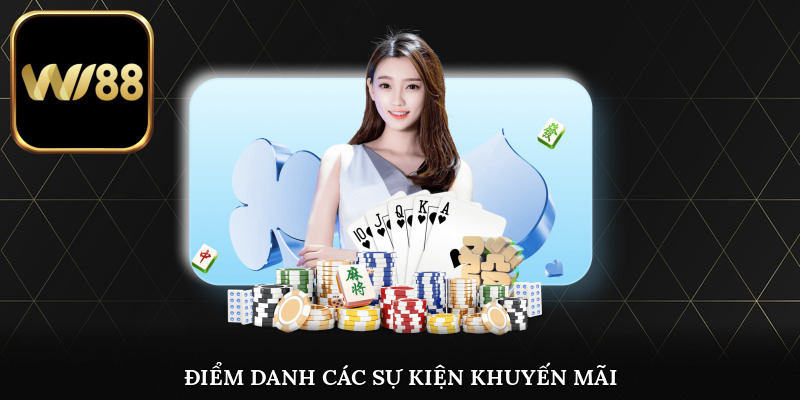 Cập nhật nhanh một số sự kiện khuyến mãi hấp dẫn nhất tại Wi88